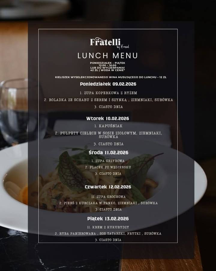 Lunch od poniedziałku do piątku