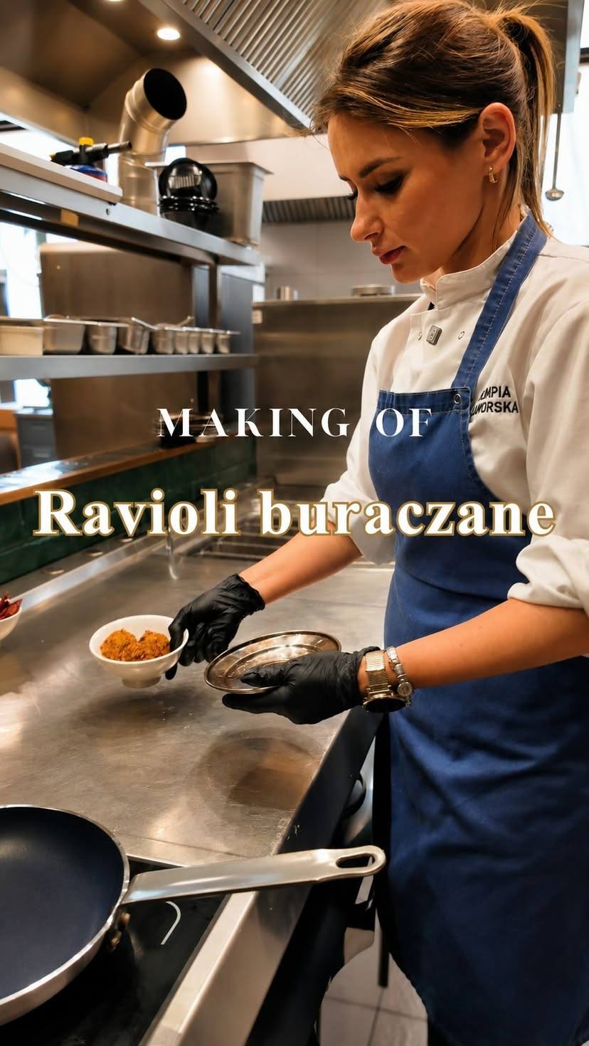 Ravioli buraczane