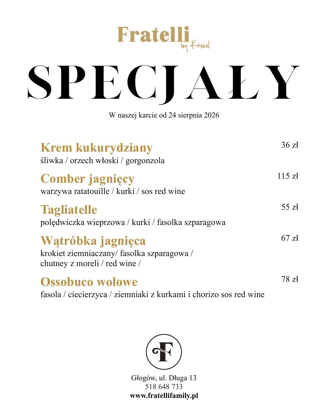 Nowe specjały
