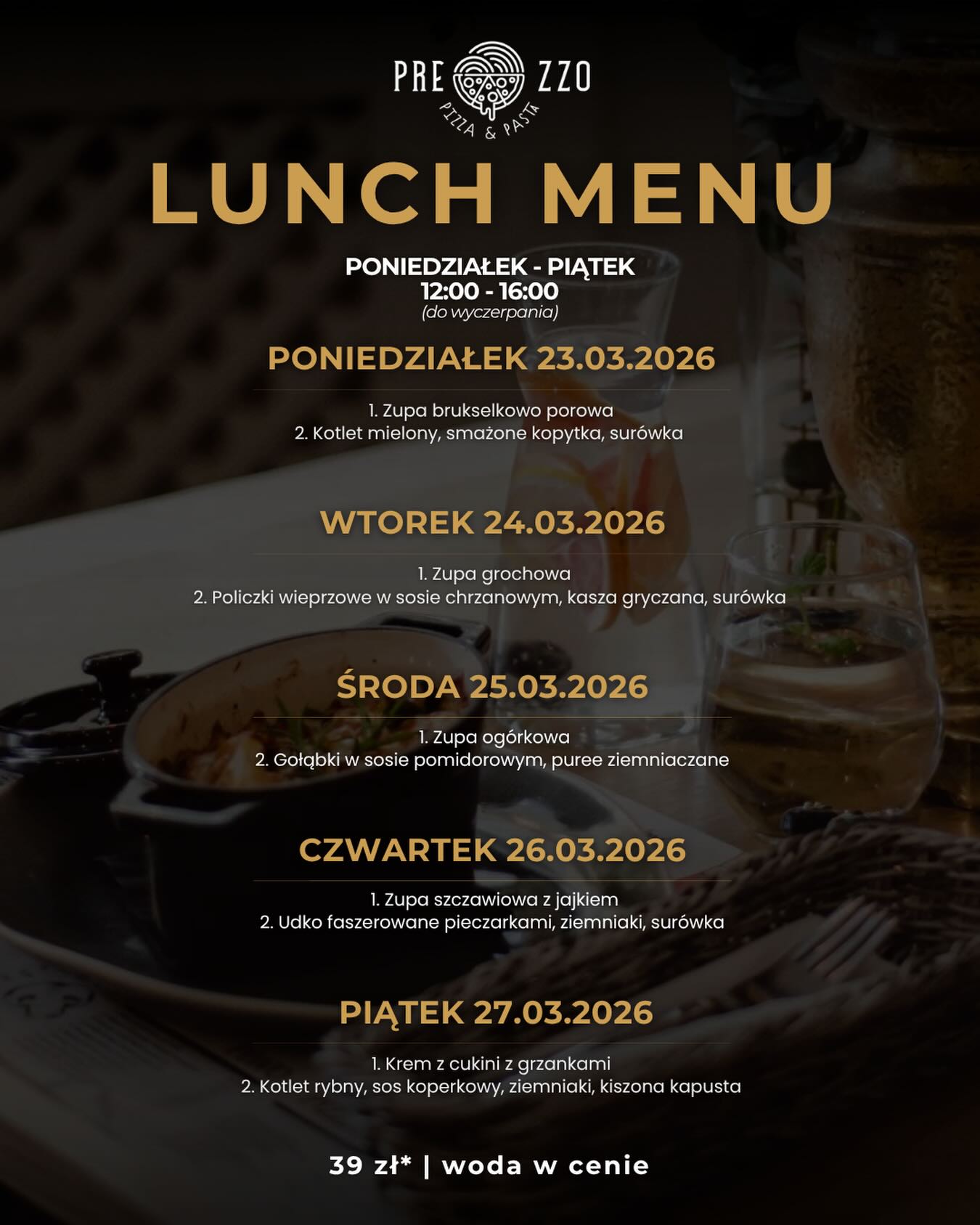 Dzisiejszy lunch w Prezzo